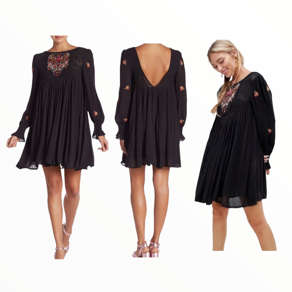 Free People Mohave Embroidered Dress